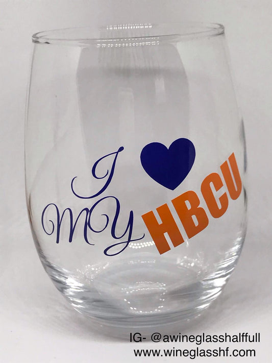 HBCU – wine glass thin letters